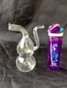 Wholesale free shipping ----- 2016 new Mini colored, transparent glass Hookah / glass bong, color and style random delivery, spot sales