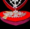 Bruids Sieraden Set Luxe Bruids Sieraden Sets Crystal Bruiloft Crown Oorbellen Ketting Tiaras Accessoires Mode Hoofdtooi HT44