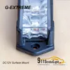 G-extremt fordon LED-strobe varningslampa, 3W LED, slave yta montera Lighthead, 12-24V dubbelt färg system, 180 ° ljus synlig varning.