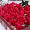 12pcs Mary Rose Flowers Flores artificiais Flores de seda toque real rosa parede