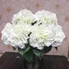 Mutli Color 5 Flower Heads Artificia Silk Fake Flower Bouquet Wedding Party Garden Floral Hydrangea FZH058