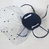 Zwarte witte mode met de hand gemaakte veer met net mooie bruids bloemenfeest bruiloft fascinator hoeden sluier vogelcage haaraccessoires4831412