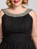 Sexy Plus Size A-line Jewel Floor-length Chiffon Evening/Prom Dress With Shawl