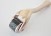 MT Derma Roller 540 Nålar Skin Dermaroller Guld / Silver Hantera Microneedle Roller för hudvård och skönhet