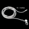 2mm "0" Snake Chains halsband Kvinnor 925 Sterling Sliver Koreanska Brand Party Women Smycken Presenthalsband