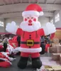 Christmas Santa Inflatable Cartoon Figure Santa Balloon 2m/3m Red Air Blow Up Bearded Old Grandpa For Outdoor Entrance Decoration