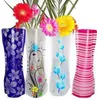 접이식 꽃병 도매 결혼식 꽃병 물 가방 PVC 플라스틱 장식 홈 장식품 전체 판매 무료 배송