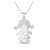 Gratis frakt Fashion High Quality 925 Silver Lori Doll with Diamond Jewelry 925 Silver Necklace Valentine's Day Holiday Gifts Hot 1616