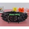 (20 stycken / parti) Hot Sale 7 Färger 2inch Leather Studded Black Sharp Spikes Dog Pet Collar For Pit Bull