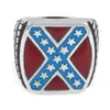 Классическое кольцо с американским флагом, ювелирные изделия из нержавеющей стали, модное красно-синее звездное байкерское мужское кольцо SWR02701874
