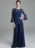 Classy Purple Lace Mother Of The Bride Pant Suits Sheer Jewel Neck Long Sleeves Wedding Guest Dress Plus Size Chiffon Mothers Groom Dresses