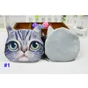 5 Style 3D Impression Numérique Chat Visage Porte-Monnaie Animal Embrayage Bourse Femmes Main Wag Porte-Monnaie Pochette Cosmétique Maquillage Sacs À Main Portefeuilles