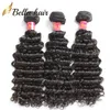 Remy Human Hair Bundles Deep Wave Unprocessed Brazilian European Malaysian Indian Peruvian Hair Weft Extension Full Ends BellaHair