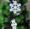 Decorazioni da appendere in plastica per fiocchi di neve di Natale in plastica da 7 pollici, decorazioni per appendere decorazioni per la casa, feste di Natale, spedizione gratuita CN02