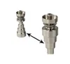 2015 Fully Adjustable 6 in 1 Domeless Titanium Nail 10mm 14mm & 18mm with Male and Female joint for Glass bongs smoking pipes accessories