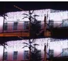 5M 200blesigs огни мигающие переулок светодиодные струнные луки сосульки занавес рождественские дома садовый фестиваль белый 110V-220V EU UK US AU PLUSH
