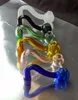nuovo vaso in vetro colorato S, accessori per narghilè in vetro / bong in vetro, colori tra cui scegliere, vendite spot