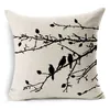 Fancy Cushion Cover Modern Minimalist Blue Farterfly Pink Tree Cushion Pillow Cover Home Decoration SOFA Green Leaf Pillow Case Li312a