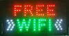 LED gratis wifi neonskyltar heta säljer kundiserad animerad storlek 19x10 tum inomhusfri frakt