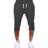 New Men Foreign Trade Hot Style European And American Leisure Sports Slimming Fitness Five Point Mens Jogging Pants