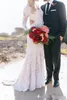 2019 Romantic Lace Sheath Wedding Dress Modest Unique Long Sleeves Country Garden Bride Bridal Gown Custom Made Plus Size9002732