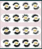 JOVO Beleza Fornecimento Atacado Siberiano 19mm 3D Mink Eyelash Extensão Espessa Tira completa Reusável Glitter Rodada Costume Caixa de Lash DHL