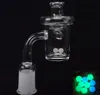 5mm Bottom Quartz Banger 10mm 14mm 18mm with Carb Cap and Terp Pearl Quartz Bangers Nails For Bongs Dab Rigs