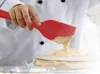 Силиконовый шпатель набор 6 лита неплодорелости для теплостойкого резинового шпателя Spoon Spoon Kitchen Baking Tools с сердечником из нержавеющей стали Черный красный