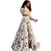 Fashion-Чехи платье бабочка печать двухсекционной богемная юбка длинная юбка пляжного платье макси платье женской одежда стрит
