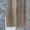 Piano color golden black brown 200g Remy Tape Hair Extensions Real Brazilian Human Hair Skin Weft Hair extensions Salon Style 80pc6630490