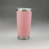 Paslanmaz Çelik Kupa Tumblers Araç Bardakları 20oz Vakum Yalıtımlı Seyahat Metal Su Şişesi Bira Kahve Kupaları Kaplamalı 10 Renk VT0439 En İyi Kalite