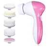 Hem Använd 5in1 Facial Pore Cleanser Body Rengöring Skin Massager Skönhet Spa Care Cleansing Makeup Brush