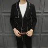 2019 spring and summer hot new business men's suit pants fashion slim jacket suit banquet host casual two-piece