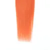 Peruvian Human Hair 3 Bundles 1B/Orange Ombre Two Tones Color Straight Natural Color 1B Orange Straight 3PCS