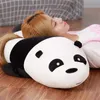 50-90cm Cartoon We Bare Bears Lying Stuffed Grizzly Gray White Bear Panda Plush Toys Kawaii Doll For Kids Gift Q1906068556022