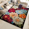 3D Kwiatowy Drukowane Duże Dywany Do Salonu Pokój Sypialnia Rug Anty Slip Flowers Dywan Do Kuchnia Podłoga Mata Home Decor1