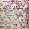 Taille personnalisée 3D stéréo Brick Stone Peach Blossom Fleurs Photo Papier peint Paper pour le salon Chambre Home Decor Art Mural Wallpaper