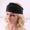 Einfarbiges, drapiertes Kopfband, breites Sport-Yoga-Stirnband, Haarband, Wickelmode, Mama-Geschenk für Frauen, Schwarz, Rot, Weiß