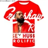 Verão Nipsey Hussle T-shirt HIP HOP Masculino 2019 Música Winchester T-shirt de Alta Qualidade 3d Casual Camiseta Moda Tees top homens