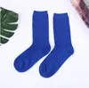 Chaussettes Filles Bonbons Solide Genou Chaussettes Hautes Unisexe Mode Hiver Bas Décontractés Chaussette Coton Botte Jambières Sous-Vêtements 15 Couleurs C6063