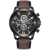 2020 Smael Sport Mens Watches Luksusowy zegarek ze stopu Mężczyźni Casual SL-9083 Modna skórzana wodoodporna pudełko na rękę na rękę Relogio Masculino296n