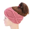 Neu kommen handgefertigte Häkel-Frauen warmes Stirnband Winter-Ohrwärmer Headwrap Mädchen stricken Twist Turban Beanie Haar-Mithelfer