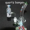 Beveled Edge Quartz Bangers Sundries Glass Reclaim Catcher handmake with 14mm joint QuartzBanger nail for dab rig bong