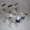 Mini vetro Bong Oil Dab Rig narghilè Bong d'acqua Beaker Femmina 14mm Con Banger al quarzo 4mm