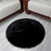 Tapis de sol rond en peluche imitation laine australienne, 70cm de diamètre, décoration de magasin complet pour la maison et l'intérieur, personnalisé