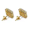 Designer Earrings Luxury Stick Hip Hop Jewelry Men Diamond Stud Earring Iced Out Bling CZ Style Charms Gold Rapper Women Fashion Accessories6049100
