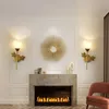 Creative Bedroom Lights Wall Mounted Gold Glass Aisle Balcony Wall Lights Multi-style Indoor Wall Lighting Bulb Included