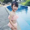 2019 nouvelle dentelle bébé filles maillots de bain mignon dentelle évider enfants maillots de bain été mode plage une pièce natation C4300