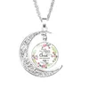 Hochwertige Bibelverse-Anhänger-Halskette aus Edelstahl mit Glas-Cabochon-Charms für Frauen, christlicher Zitat-Schmuck, Collecti4067728