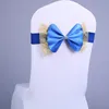 Bowknot الزفاف كرسي غطاء الزنانير مرونة دنة القوس كرسي الفرقة مع مشبك لحفلات الزفاف حزب الديكور الإكسسوارات DBC BH2670